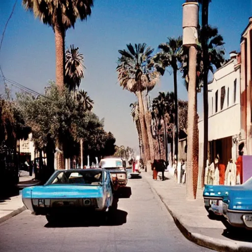 Prompt: venice, california in 1 9 7 0, dreamy, ethereal