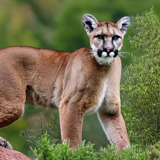 Image similar to zoomed in picture of mountain lion