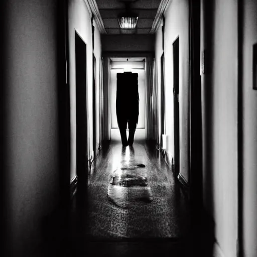 Image similar to sonic, creepy, horror, off - putting, dark, hallway, photo, paranormal