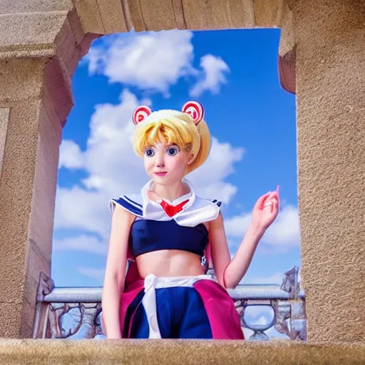 Image similar to photo of real life sailor moon