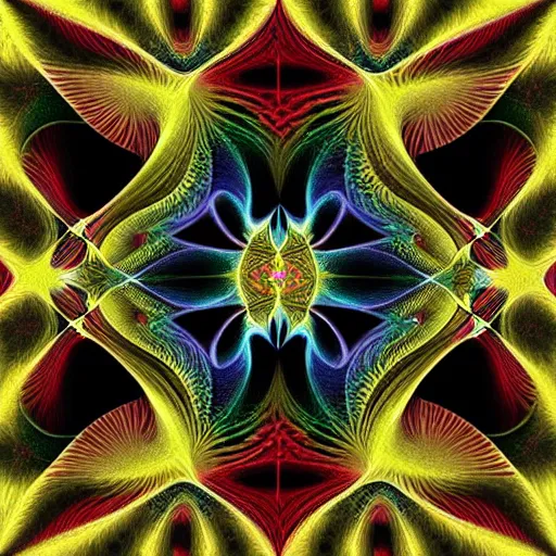 Prompt: a sinister, mind - bending fractal, vaguely reminiscent of a parrot