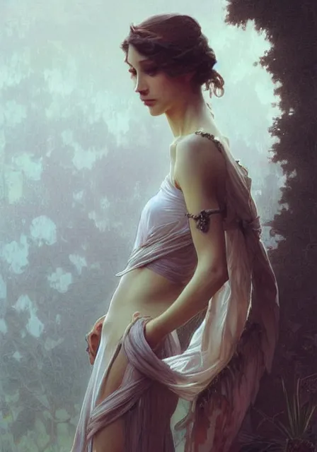 Image similar to gessica chastain, intricate, elegant, highly detailed, digital painting, artstation, concept art, smooth, sharp focus, illustration, art by artgerm and greg rutkowski and alphonse mucha and william - adolphe bouguereau