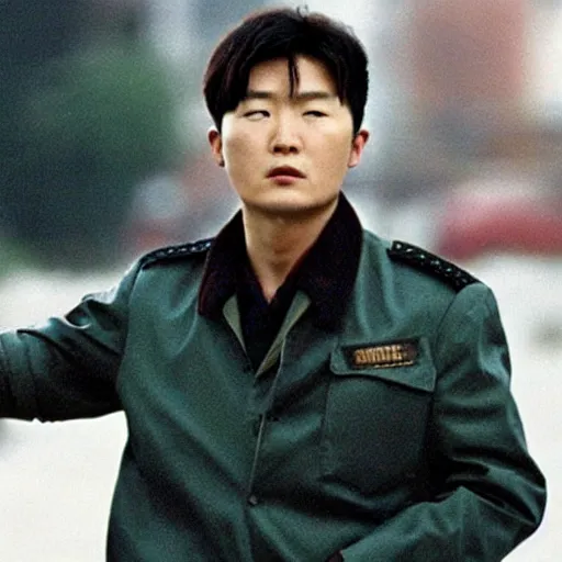 Image similar to movie still of son heung-min as kgb in rounders (1998),