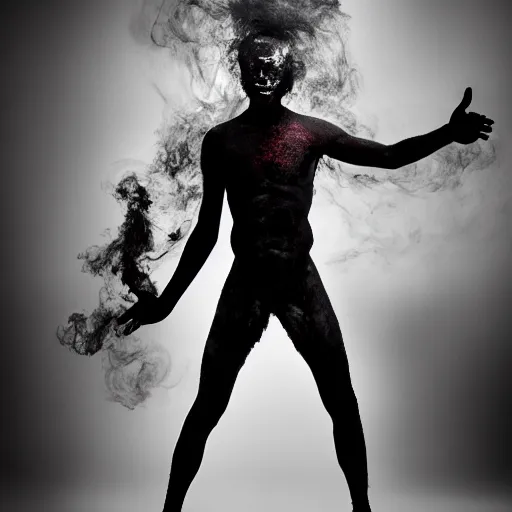 Prompt: aerial view, three handed god, a dark entity made of mist and malice and smoke and subterfuge, beautiful rim lighting, by richard avedon and annie leibovitz and arnold newman, photorealistic, hyperrealistic, octane, hasselblad camera, zeiss lens, sharp focus, paint splash