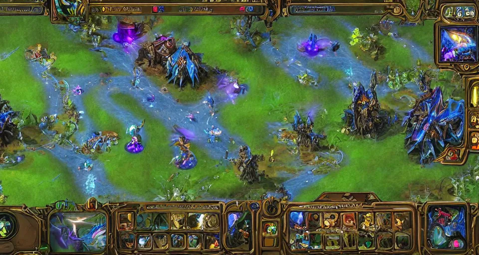 Image similar to Enchanted and magic forest, from Starcraft