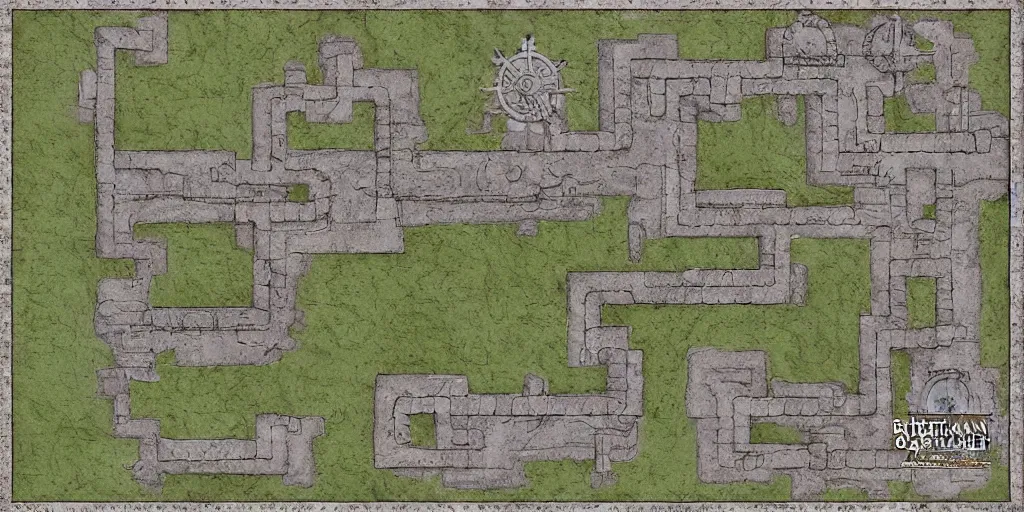 Image similar to DnD BattleMap of Cheiftain Palace. Grid battlemap 20x17