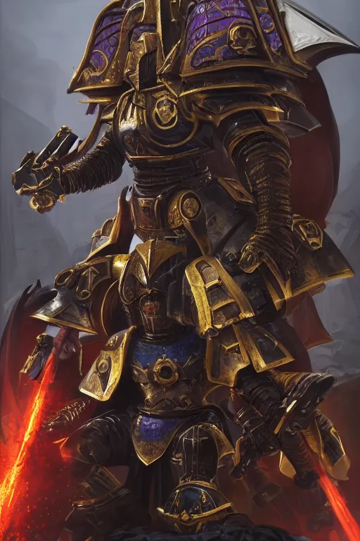 Image similar to queen portrait heros warhammer 4 0 k horus heresy fanart - the primarchs emperor by johannes helgeson animated with vfx concept artist & illustrator global illumination ray tracing hdr fanart arstation zbrush central hardmesh 8 k octane renderer comics stylized