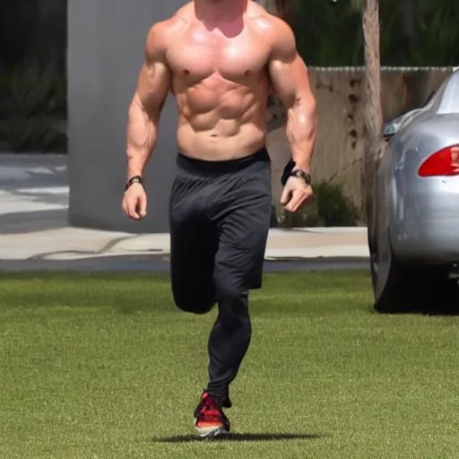 Image similar to chris hemsworth working out, 4 k