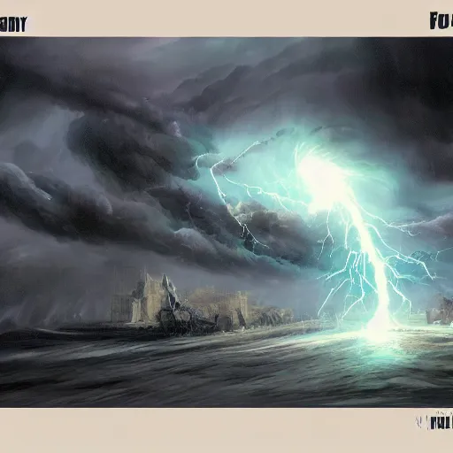 Image similar to explosive storm, fantasy art, concept art, ultra detail