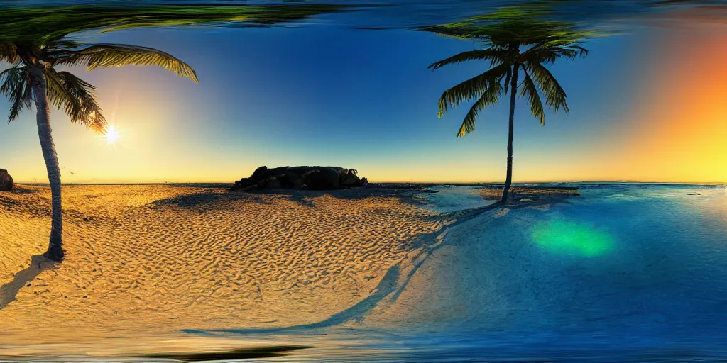 Image similar to 3 6 0 panorama hdr environment map of being on a beach party people music sand light sunset photograph very high detail focus octane render