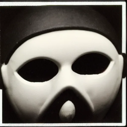 Image similar to 1 9 8 0 s polaroid of a creepy halloween mask