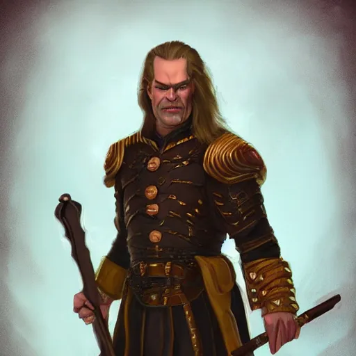 Prompt: vigo the carpathian, wlop on artstation