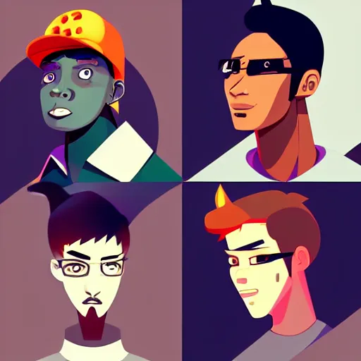 Image similar to 2 d character design, male rapper, vector art, digital art, portrait, 4 k, 8 k, sharp focus, smooth, illustration, concept art, music artist