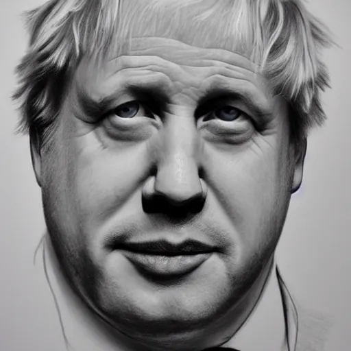 Image similar to Boris Johnson Pencil drawing, high qaulity, lots of detail