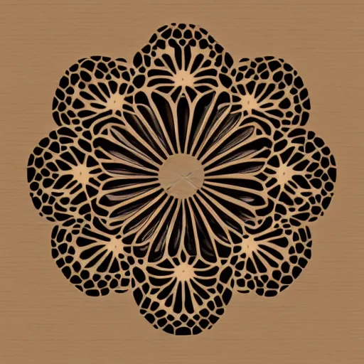 Image similar to segmented 2d laser cut flower template, flower.svg