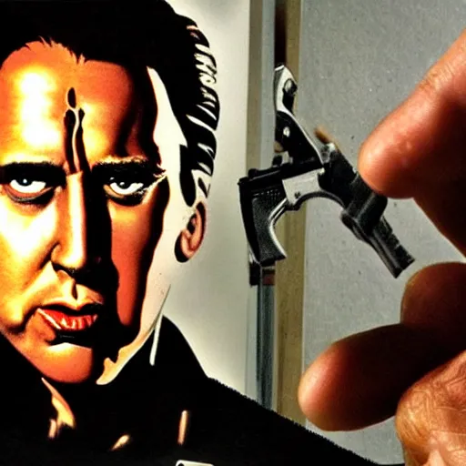 Prompt: nickolas cage as the terminator, ultra realistic, highly detailed