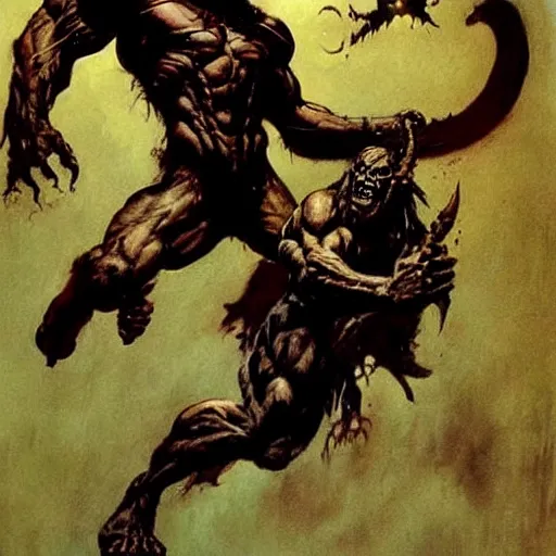 Prompt: demon by Frank Frazetta,fantasy artwork,bold,striking,masterpiece!!!!!!!!!!!!!!!!!!!