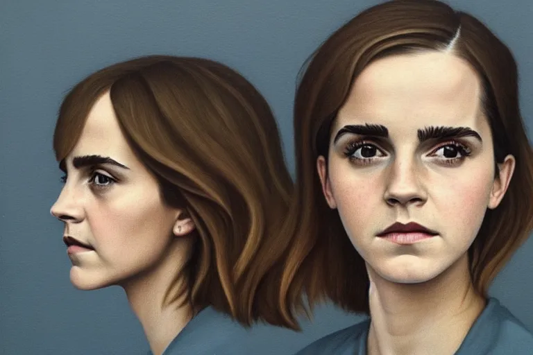 Image similar to portrait of emma watson artwork by tim eitel