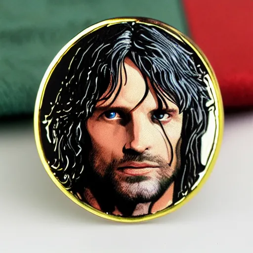 Image similar to aragorn enamel pin