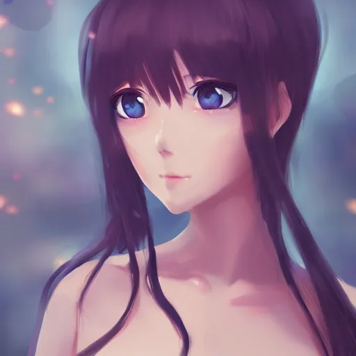 Prompt: beautiful anime girl body, attractive features, sharp focus, digital art, art by WLOP