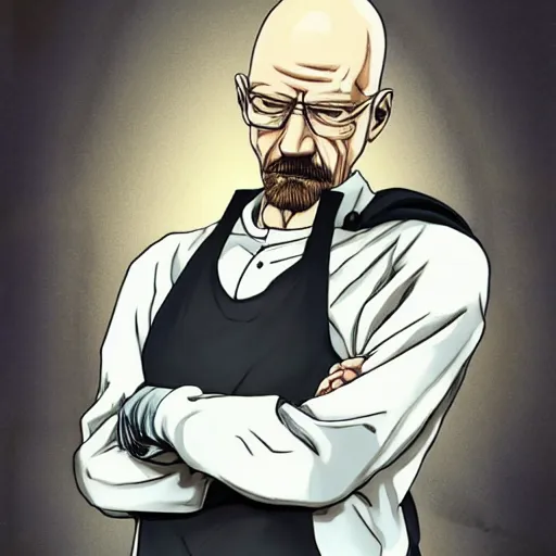 Image similar to saitama as walter white