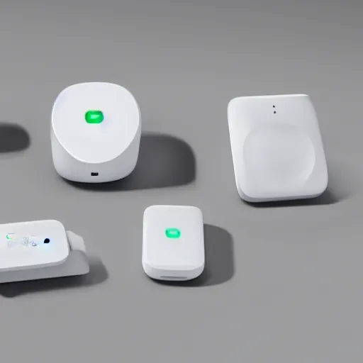 Prompt: Samsung SmartThings, concept art, designed by Samsung and Joongwon Jeong, studio ambient lighting