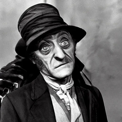 Prompt: Marty Feldman plays Daniel Plainview in There Will be Blood
