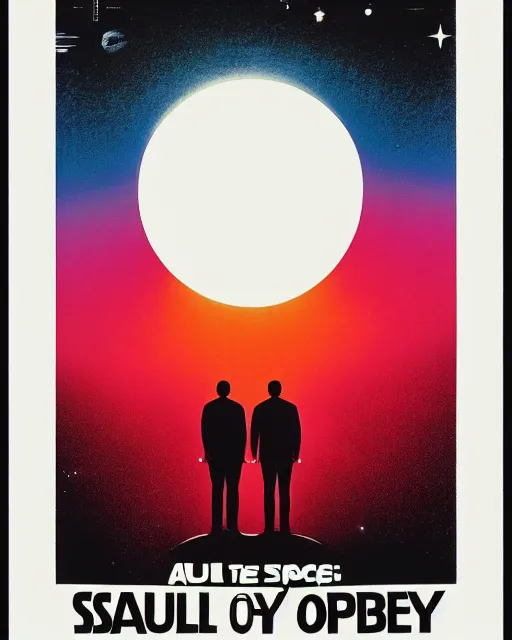 Prompt: A 2001: A Space Odyssey film poster by Saul Bass. 1968