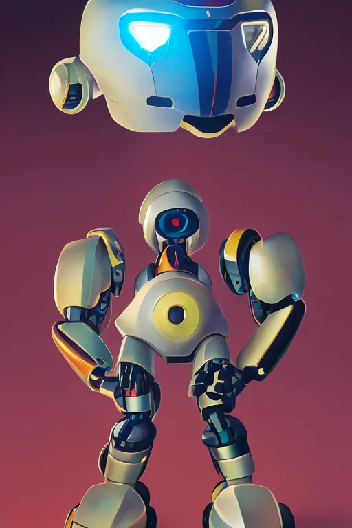 Image similar to metabots medabots medarotto medarot robot minimalist comics helmet mask neon cybereye, behance hd by jesper ejsing, by rhads, makoto shinkai and lois van baarle, ilya kuvshinov, rossdraws global illumination ray tracing hdr radiating a glowing aura