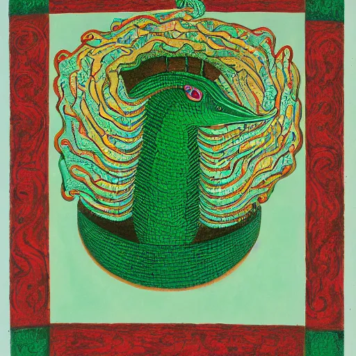 Image similar to portrait of quetzalcoatl