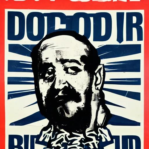 Image similar to Big coob dictator propaganda poster