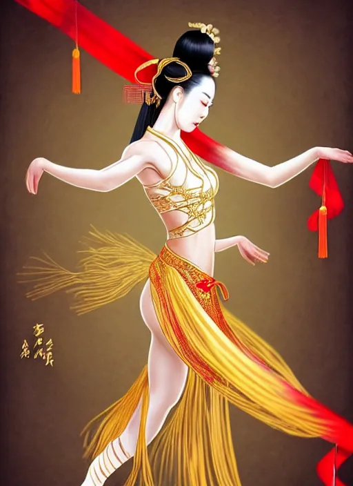 Intricate Dance of the Silk Spirits Stock Illustration - Illustration of  delicate, mesmerizing: 303943732