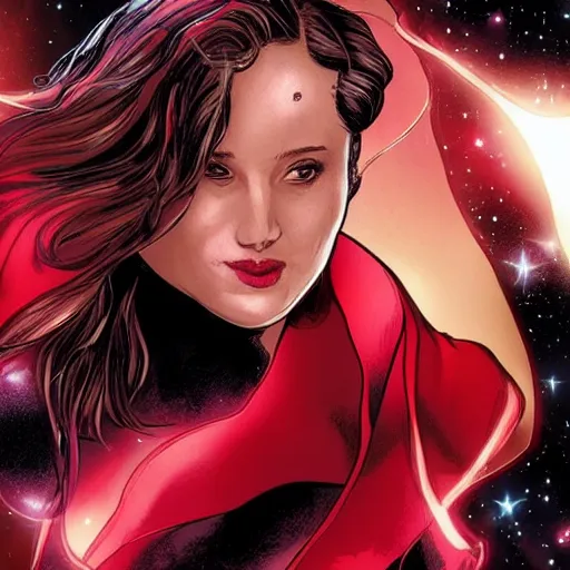 Image similar to Scarlet Witch pregnant