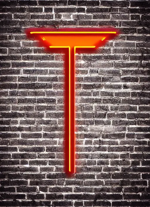 Prompt: arrow symbol made from a neon sign pointing right. photography, realistic. brick wall background. hyper realistic. neon glow.