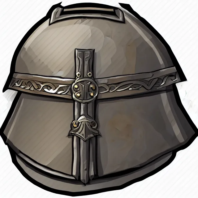 Prompt: an icon of a medieval german sallet helm, dark background, digital art, isometric, artstation hd, rpg icon