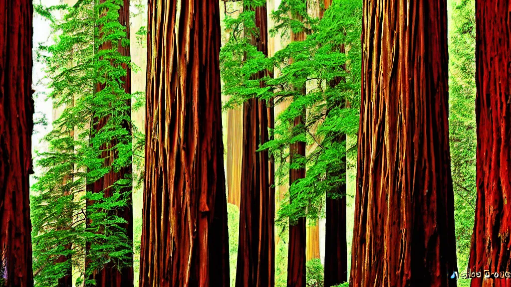 Image similar to San Francisco intertwined with Redwoods; by Klaus Bürgle; Location: San Francisco, California;