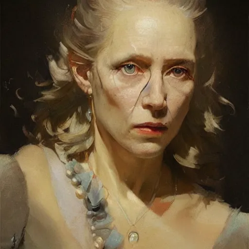 Image similar to oil painting portrait by hyacinthe rigaud, (Greg rutkowski)