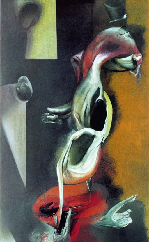 Prompt: amazing painting by francis bacon