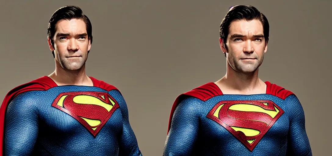 Prompt: Antony Starr as Superman