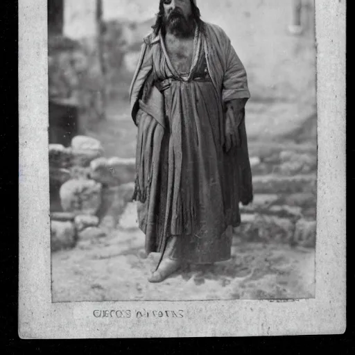 Prompt: A photo portrait of a Greek in the region of Pontos during 1910, photo, high detail