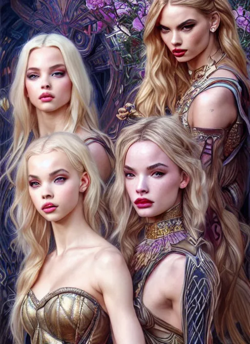 Image similar to ultra realistic illustration, a stunningly beautiful greek gothic goddess of chaos played by jordyn jones and dove cameron and margot robbie and taylor swift and megan fox and adriana lima, intricate, elegant, highly detailed, digital painting, artstation, concept art, smooth, sharp focus, illustration, art by artgerm and greg rutkowski and alphonse mucha