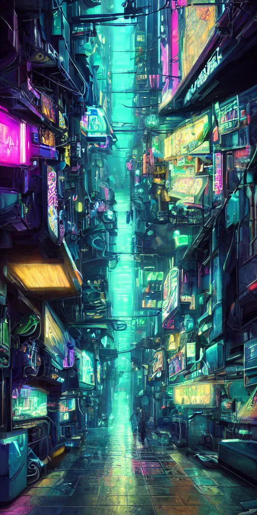 Prompt: a professional photographic view picture of a cyberpunk futuristic neon alley ,photographic filter unreal engine 5 realistic hyperdetailed 8k ultradetail cinematic concept art volumetric lighting, fantasy artwork, very beautiful scenery, very realistic painting effect, hd, hdr, cinematic 4k wallpaper, 8k, ultra detailed, high resolution, artstation trending on artstation in the style of Albert Dros glowing rich colors powerful imagery nasa footage drone footage drone photography