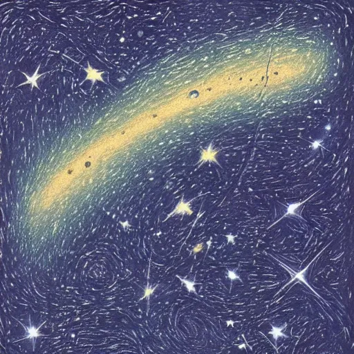 Prompt: the milky way galaxy, by picasso