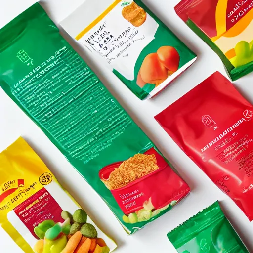 Image similar to bright packaging for waitrose snack foods