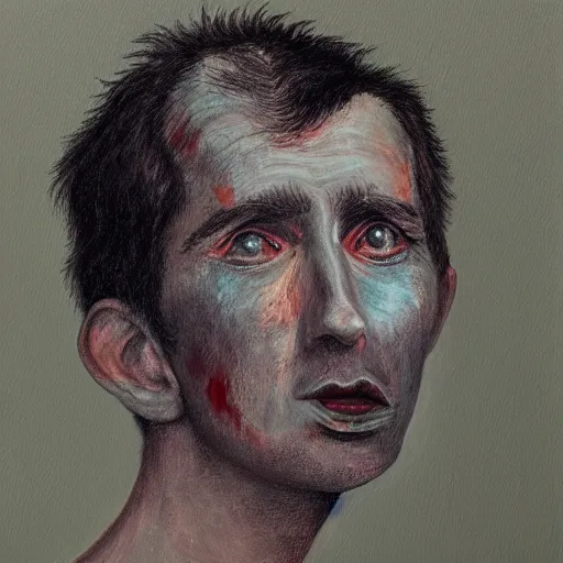 Image similar to painting of a sufferer of narcissistic personality disorder