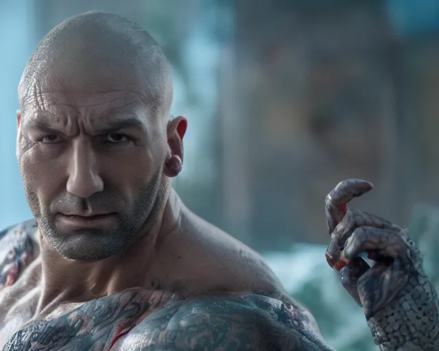 Prompt: dave bautista as goro. highly detailed 8 k. intricate. lifelike. soft diffused light. nikon d 8 5 0.