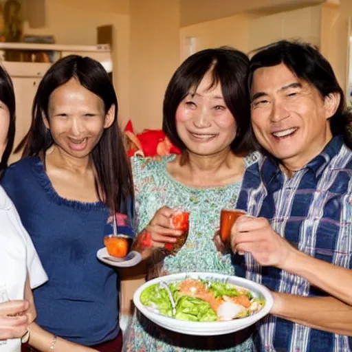 Image similar to Proud Asian Parents having a party