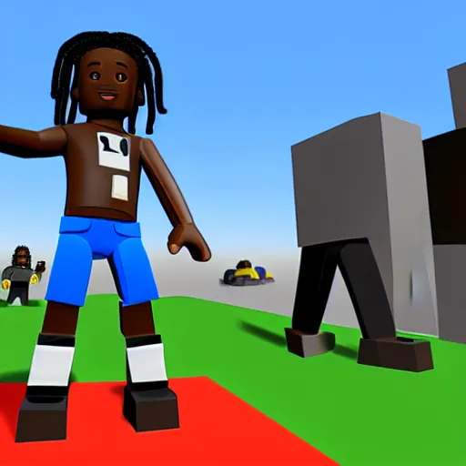 Image similar to tayvion cole, roblox style