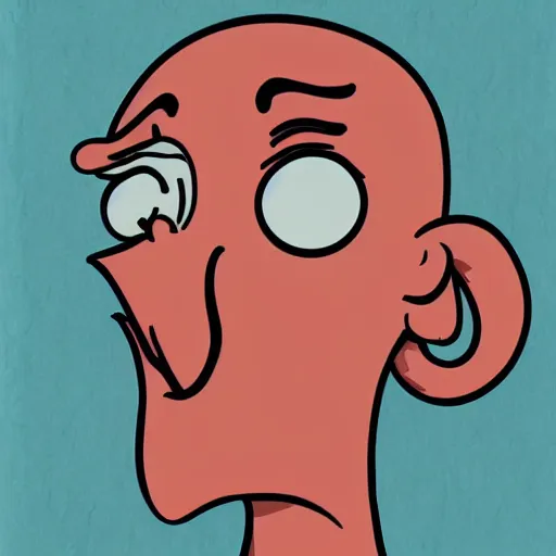 Prompt: handsome squidward, male portrait, pop asrt style, picasso style