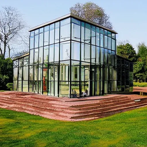 Prompt: beautyful glass houses